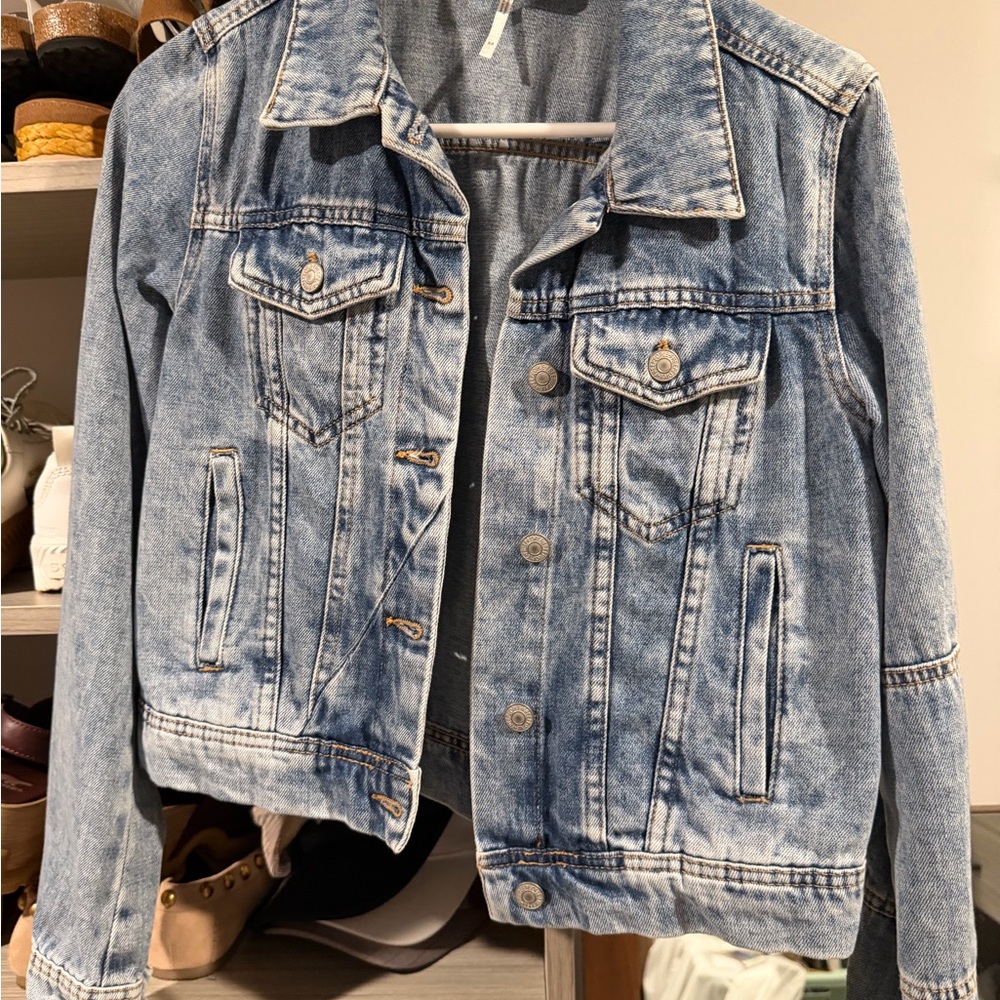 Free People Denim Blue Women's Jacket